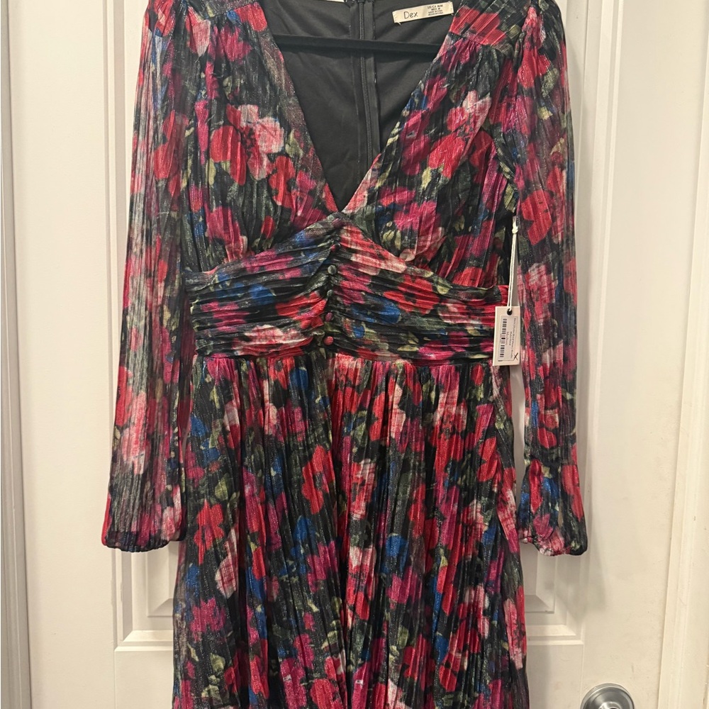 NWT Dex Multicolor & pyrite Floral Dress